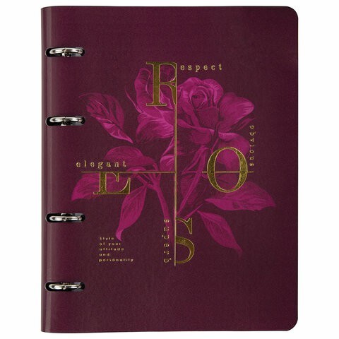 Тетрадь на кольцах А5 Brauberg Vista Rose 80 листов, клетка 112125 (86320) Тетрадь на кольцах А5 Brauberg Vista Rose 80 листов, клетка 112125 (86320)