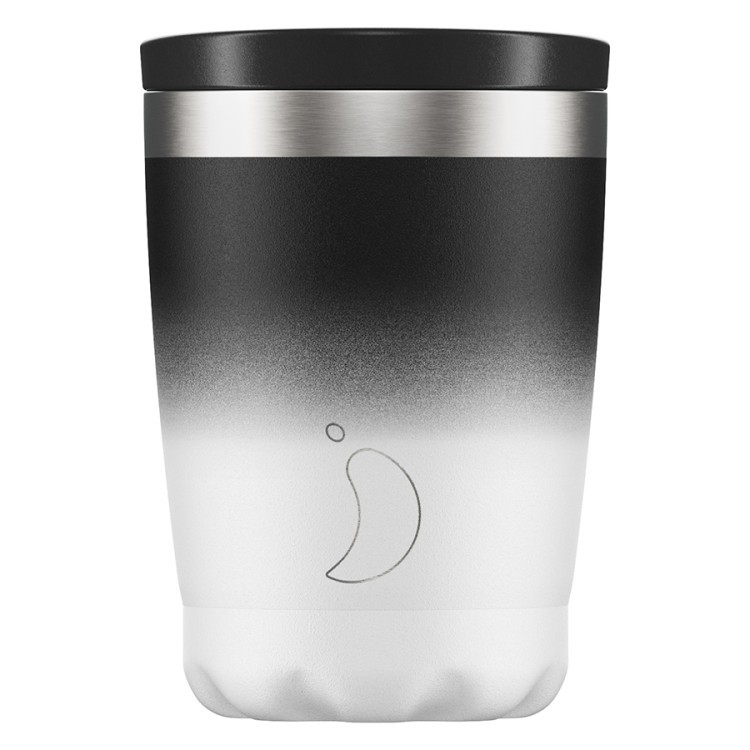 Термокружка coffee cup, 340 мл, черно-белая (70294)