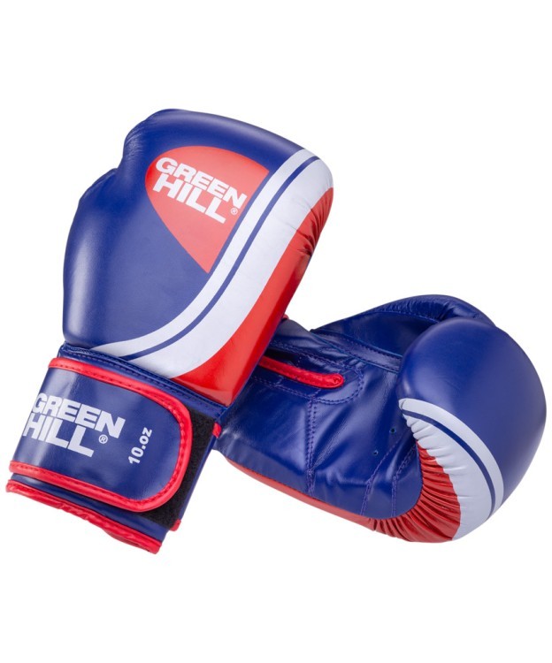 Перчатки боксерские Knockout BGK-2266, 12 oz, к/з, синий (678326)