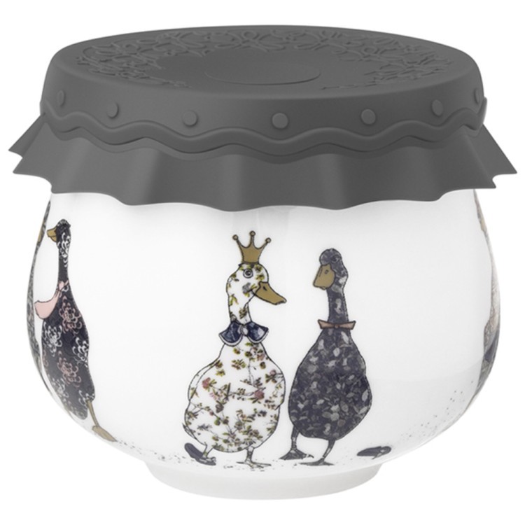 Банка lefard "family farm" с силиконовой крышкой 8*8*6,5 cm 180 мл Lefard (359-914)