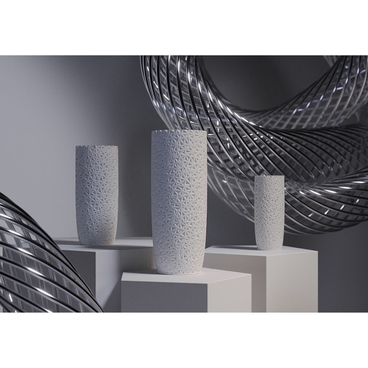 Ваза для сухоцветов printed art, grid, 32 см (78160)