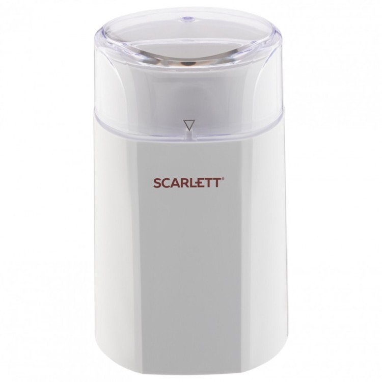 Кофемолка SCARLETT SC-CG44506 160 Вт объем 60 г пластик белая с рисунком 455875 (1) (94034)