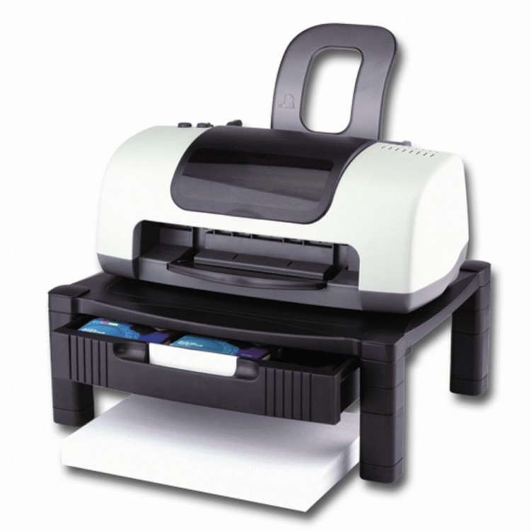 Подставка для принтера или монитора Brauberg с 1 полкой и 1 ящиком 430х340х164 мм 510189 (1) (91895)