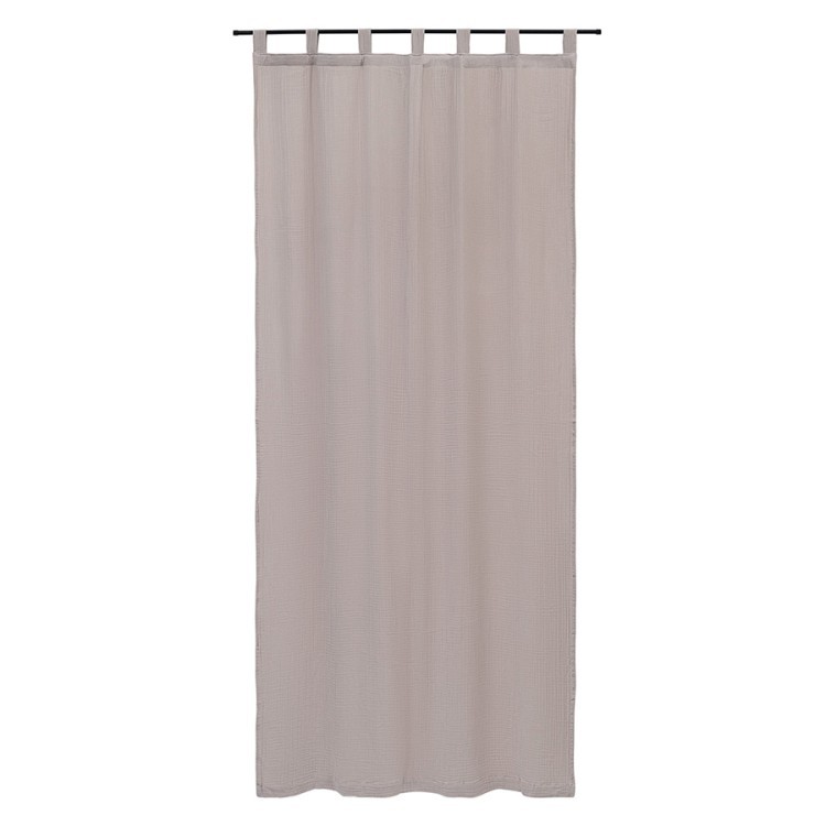 Штора из муслина бежево-серого цвета из коллекции essential, 150х290 см (77781) Штора из муслина бежево-серого цвета из коллекции essential, 150х290 см (77781)