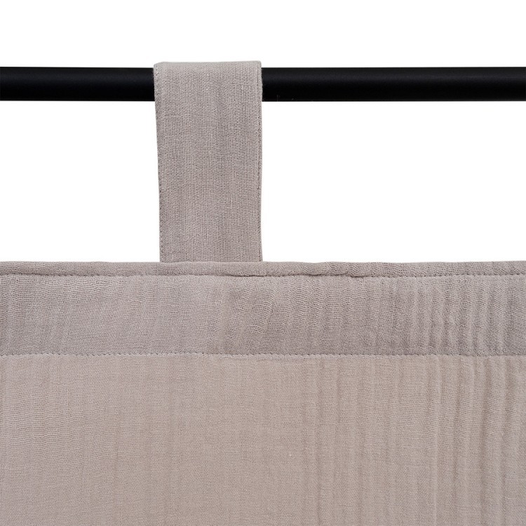 Штора из муслина бежево-серого цвета из коллекции essential, 150х290 см (77781) Штора из муслина бежево-серого цвета из коллекции essential, 150х290 см (77781)