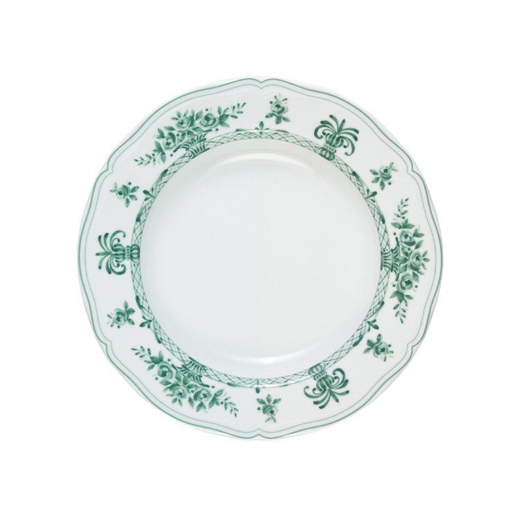 Тарелка LNAN032VD004230, фарфор, white, green, LE COQ