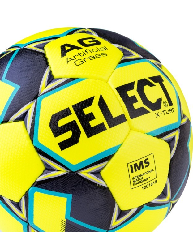 Мяч футбольный X-Turf IMS 810118, №5, желтый/черный/синий (634922)