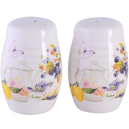 Набор для специй на подставке 3пр Утренняя свежесть доломит LR (60195)