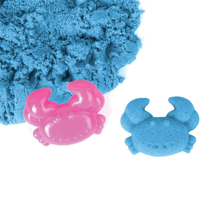 Песок для лепки кинетический Юнландия синий 500 г 104996 (5) (66008)