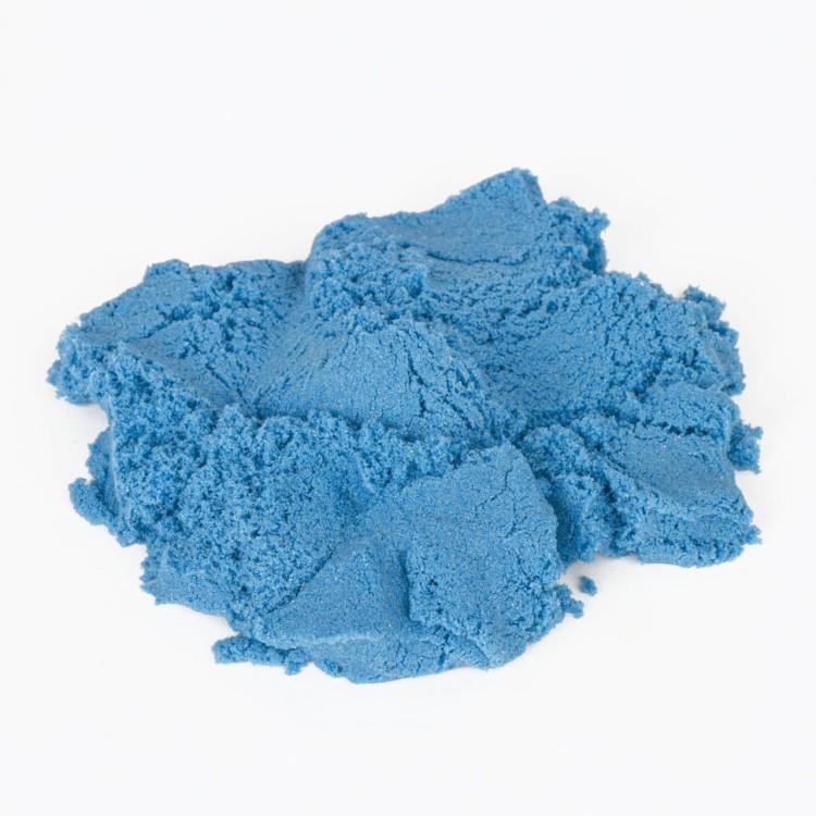 Песок для лепки кинетический Юнландия синий 500 г 104996 (5) (66008)