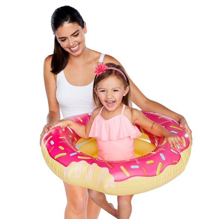 Круг надувной детский pink donut (59673)