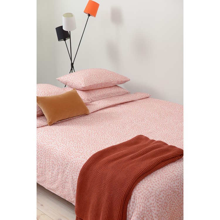Комплект постельного белья розового цвета с принтом Спелая смородина из коллекции scandinavian touch, 200х220 см (73683)