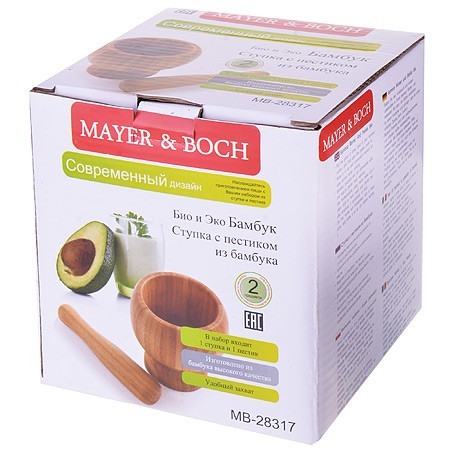 Ступка + пестик БАМБУК Mayer&Boch (28317)