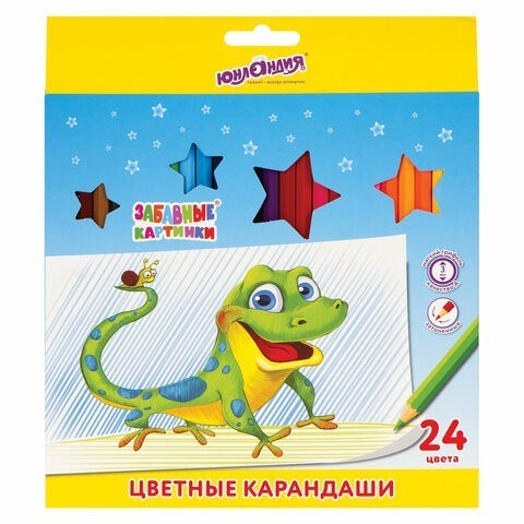 Карандаши цветные мягкие Забавные Картинки 24 цвета 181645 (3) (86101) Карандаши цветные мягкие Забавные Картинки 24 цвета 181645 (3) (86101)