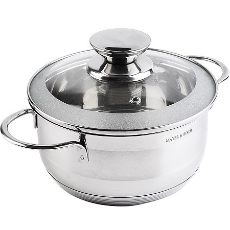 Кастрюля с крышкой 1,4 л 16см нерж/ст Mayer&Boch (30972) Кастрюля с крышкой 1,4 л 16см нерж/ст Mayer&Boch (30972)
