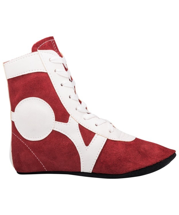 Обувь для самбо RS001/2, замша, красный (709661)