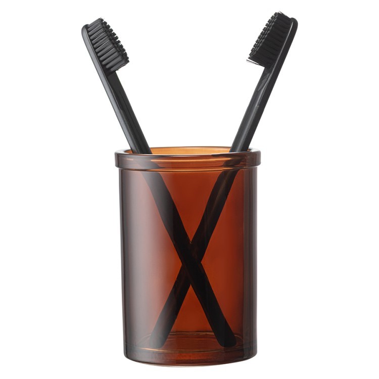 Стакан для зубных щеток amber, темно-янтарный (80016)
