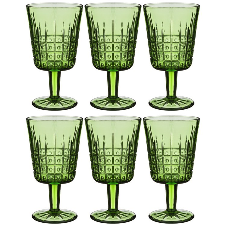 Набор бокалов для вина "графика" 6шт. серия "muza color" 300 мл высота=16 см. Lefard (694-008)