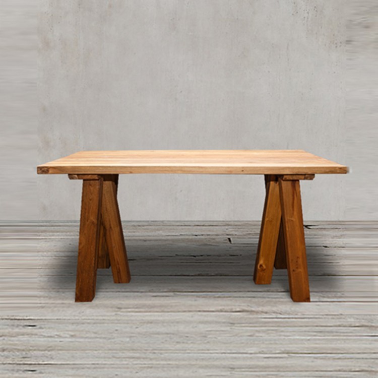 Стол Анжела XQSS13-180, массив тикового дерева, Rustic 3/Natural, ROOMERS FURNITURE Стол Анжела XQSS13-180, массив тикового дерева, Rustic 3/Natural, ROOMERS FURNITURE