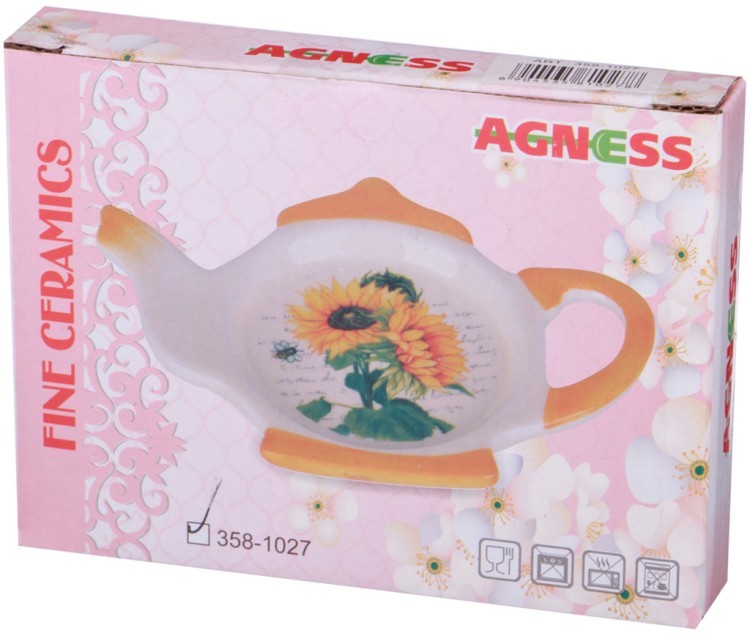 Подставка под чайные пакетики "лавандовая весна" 13*9*2 см. Agness (358-1099)