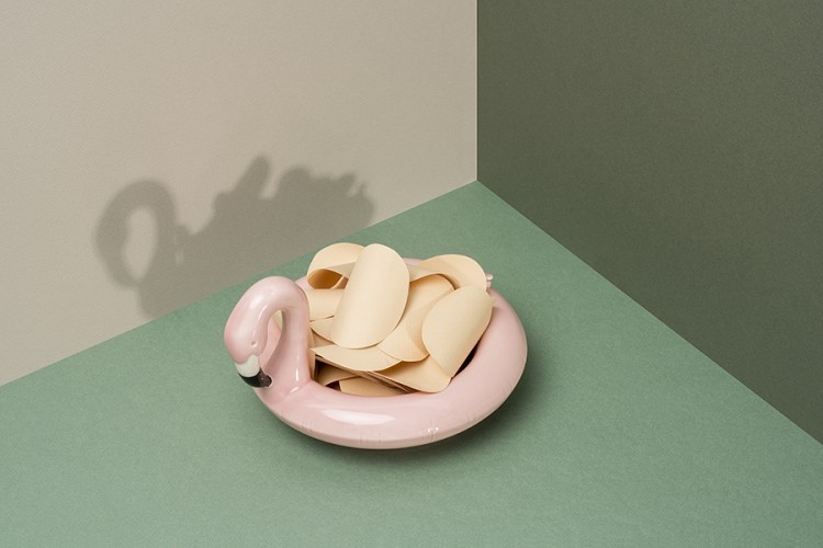 Блюдо сервировочное doiy, floatie flamingo, 11х16х18 см (60969)