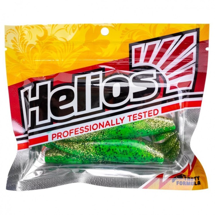 Виброхвост Helios Zander 4"/10,2см, цвет Green Peas 5 шт HS-36-051 (77928)
