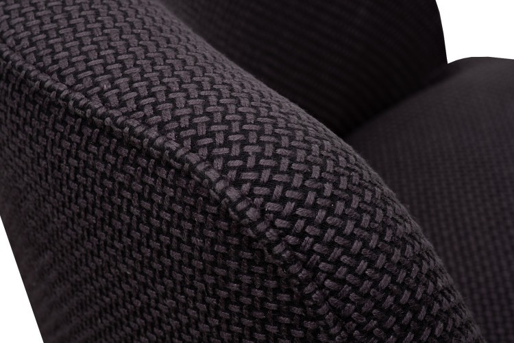Кресло Риволи(GD/Rivoli) поворотное рогожка черная Botega-CHERN 73*80*74см (TT-00017197)