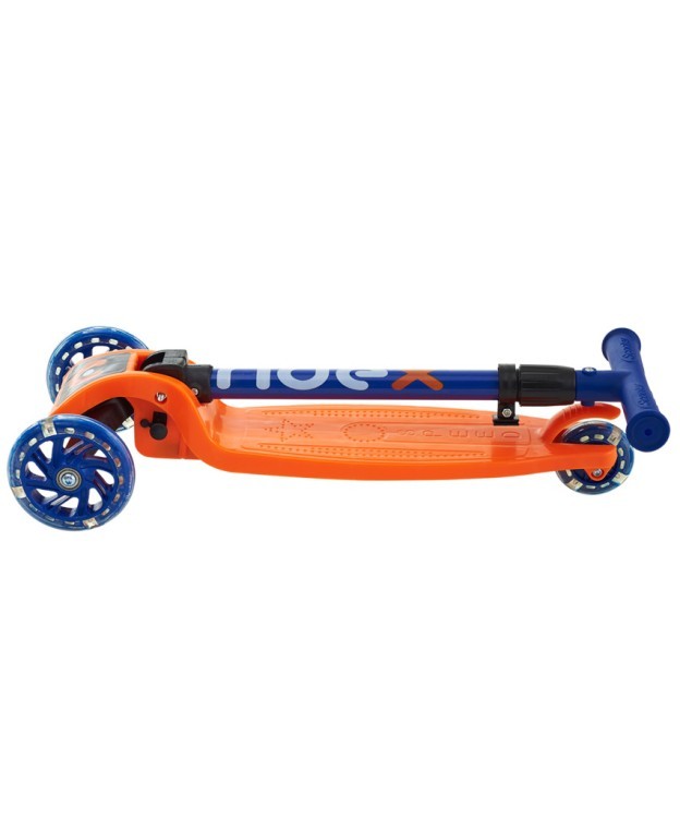 Самокат 3-колесный Loop, 120/70 мм, оранжевый/синий (1993727)