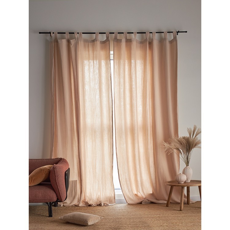 Штора из муслина бежевого цвета из коллекции essential, 150х290 см (77780) Штора из муслина бежевого цвета из коллекции essential, 150х290 см (77780)