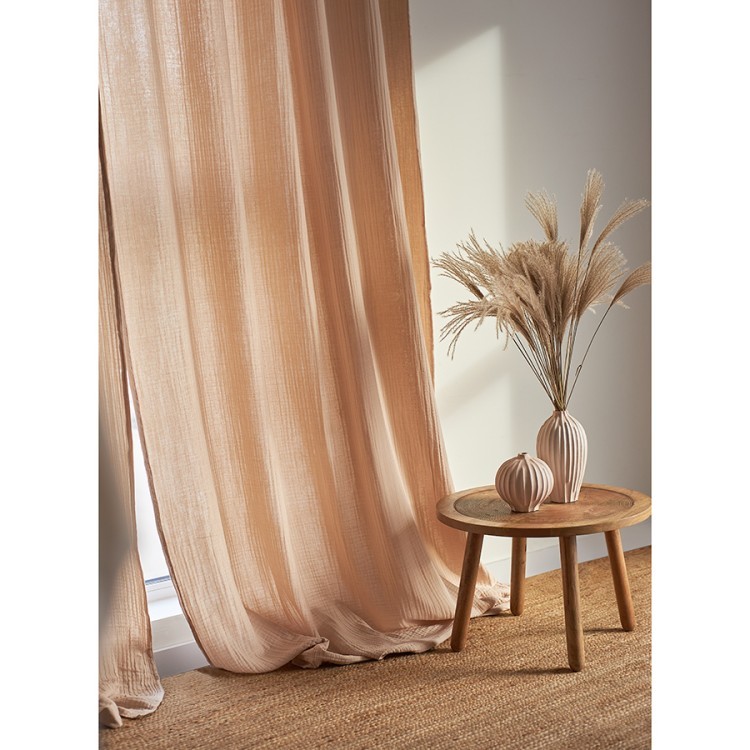 Штора из муслина бежевого цвета из коллекции essential, 150х290 см (77780) Штора из муслина бежевого цвета из коллекции essential, 150х290 см (77780)