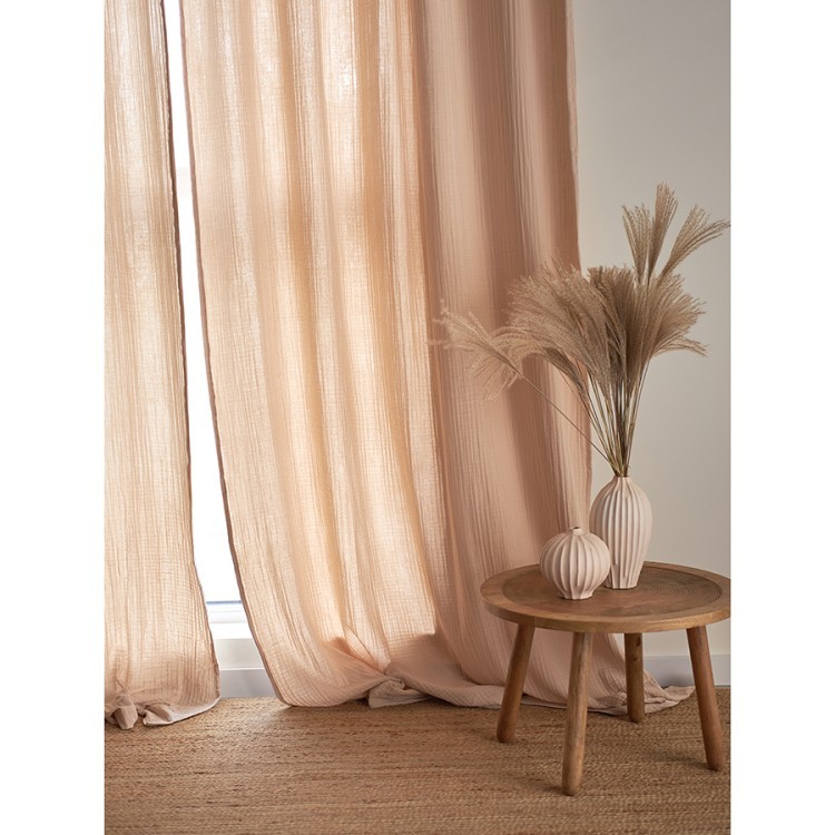 Штора из муслина бежевого цвета из коллекции essential, 150х290 см (77780) Штора из муслина бежевого цвета из коллекции essential, 150х290 см (77780)
