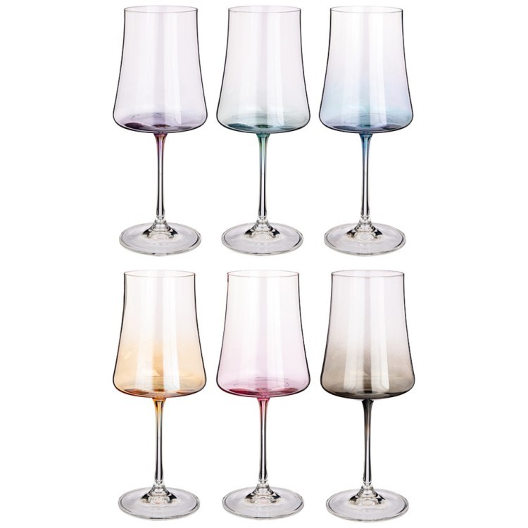 Набор бокалов для вина из 6шт "xtra colors" 460ml Crystalex (674-850) Набор бокалов для вина из 6шт "xtra colors" 460ml Crystalex (674-850)