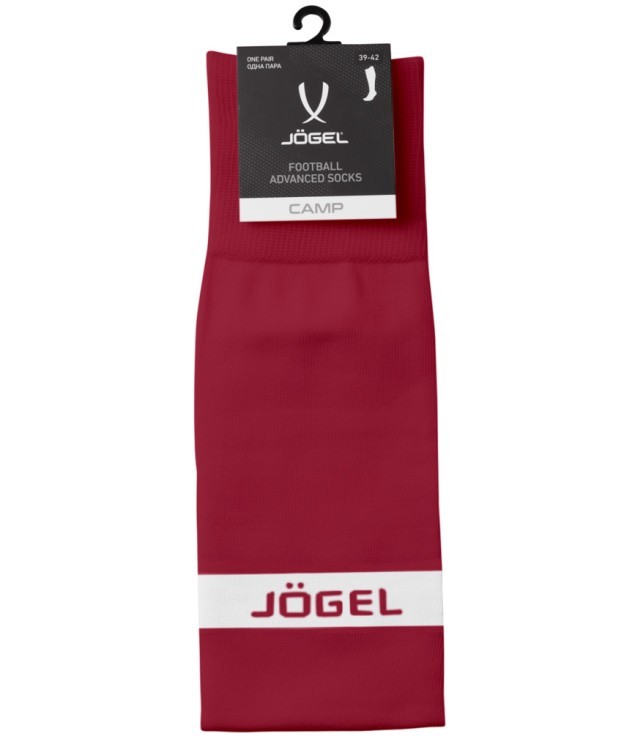 Гетры футбольные JÖGEL CAMP ADVANCED SOCKS, гранатовый/белый (2092900) Гетры футбольные JÖGEL CAMP ADVANCED SOCKS, гранатовый/белый (2092900)
