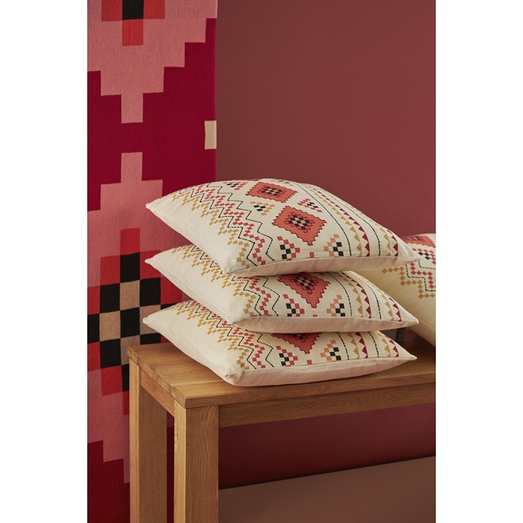 Плед из хлопка по мотивам башкирских орнаментов из коллекции cultural heritage, 130х180 см (76780)