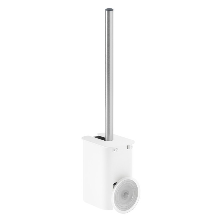 Ершик для туалета с держателем flex adhesive, белый (76804)
