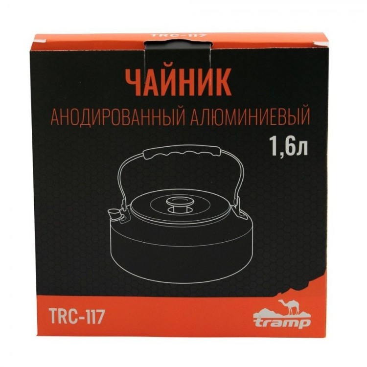 Чайник походный алюминиевый Tramp 1,6л TRC-117 (74477)