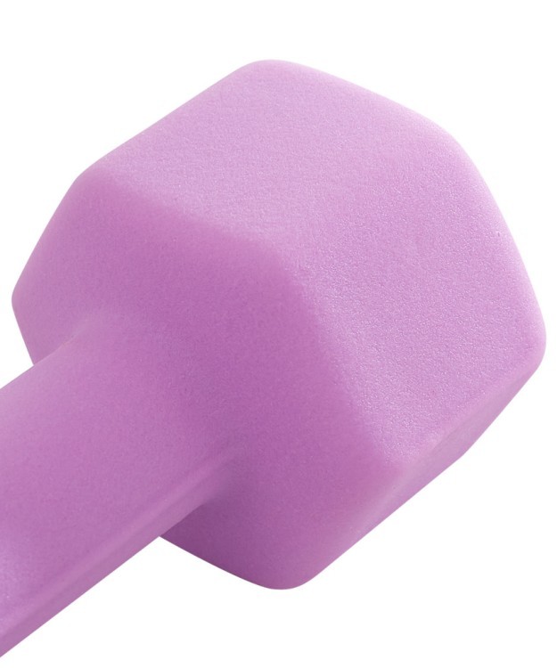Гантель неопреновая DB-201 4 кг, фиолетовый пастель (998460)