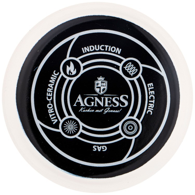 Чайник agness эмалированный, серия deluxe, 1,1л, подходит для индукции Agness (951-106)