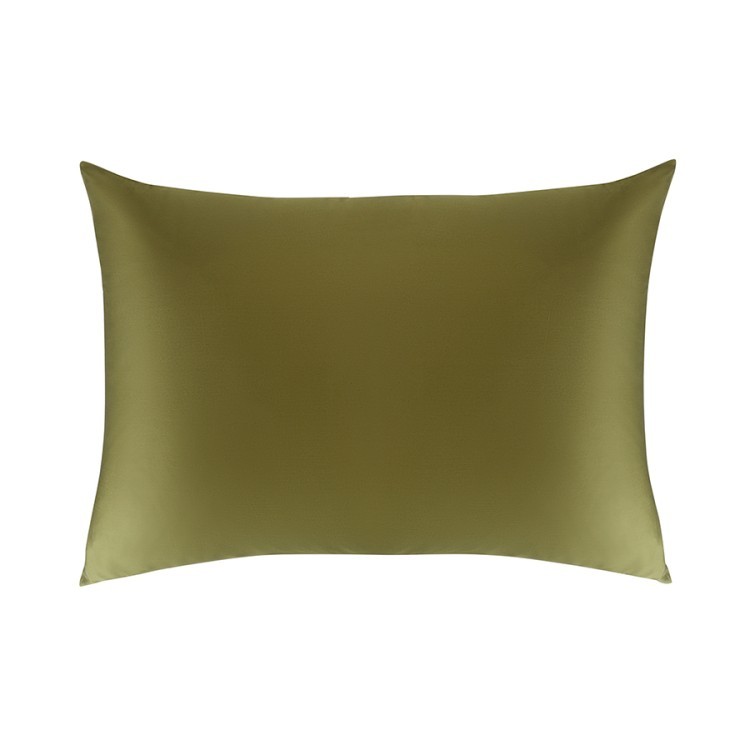 Комплект постельного белья из премиального сатина оливкового цвета из коллекции essential, 200х220 см (79821)