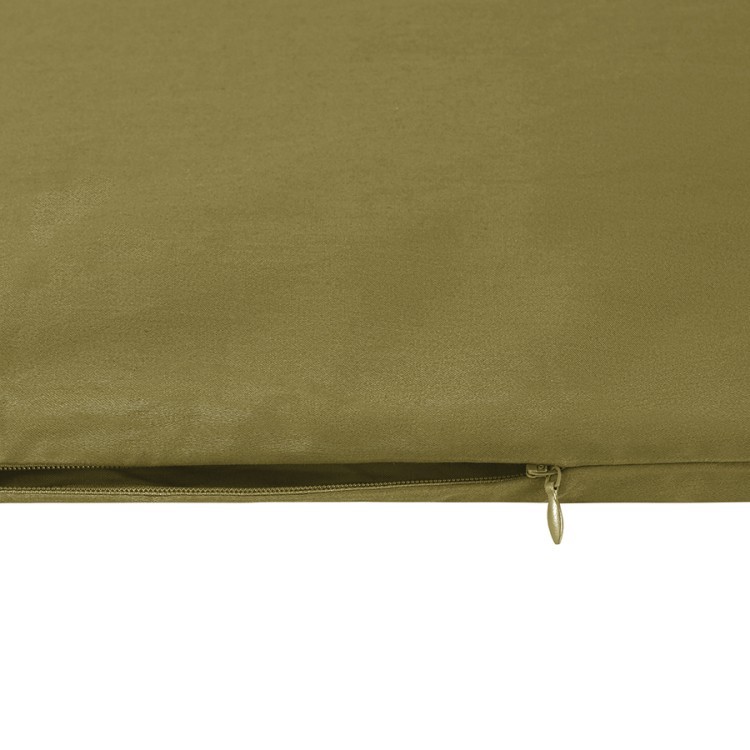 Комплект постельного белья из премиального сатина оливкового цвета из коллекции essential, 200х220 см (79821)