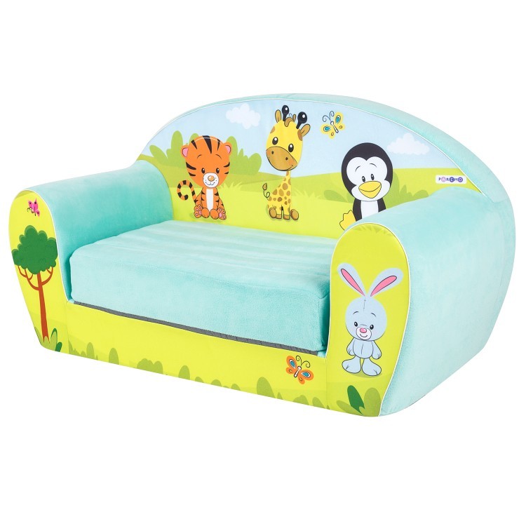 Раскладной бескаркасный (мягкий) детский диван серии "Мимими", Крошка Тори день рождения (PCR320-93)