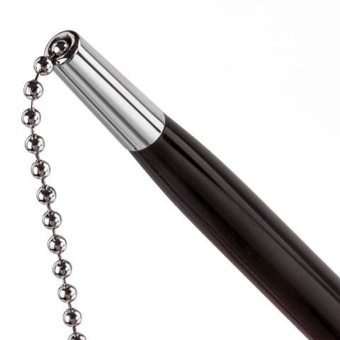 Ручка настольная на цепочке Brauberg Стенд-Пен Блэк2 0,5 мм синяя 141347 (2) (86923)