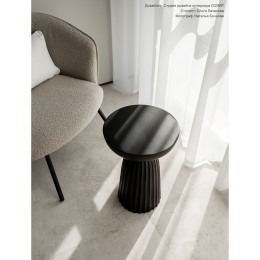 Столик приставной ujev, D30,5 см, черный (80163)