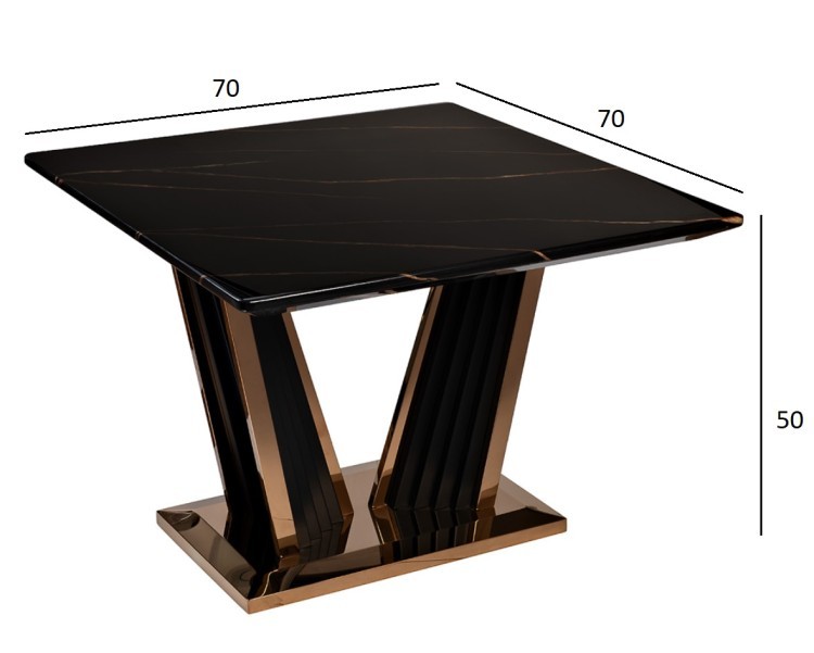 Стол кофейный "Виктория" 70х70х50см (МДФ) (TT-00012343)