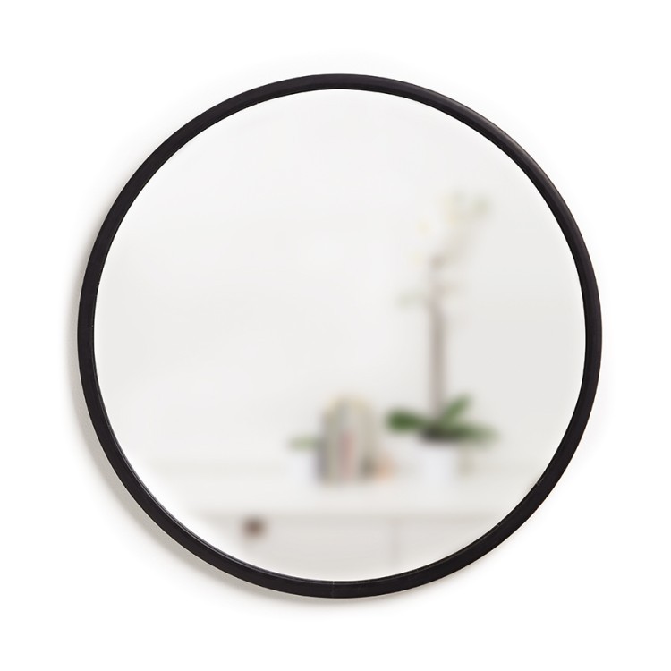 Зеркало hub, D61 см, черное (56068)