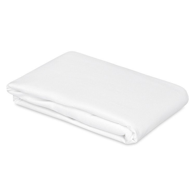 Простыня из плотного сатина белого цвета из коллекции essential, 240х270 см (77150)