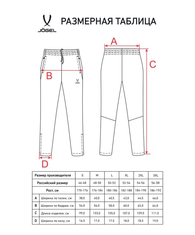 Брюки спортивные JOGEL CAMP 2 Lined Pants, темно-синий (2112581)