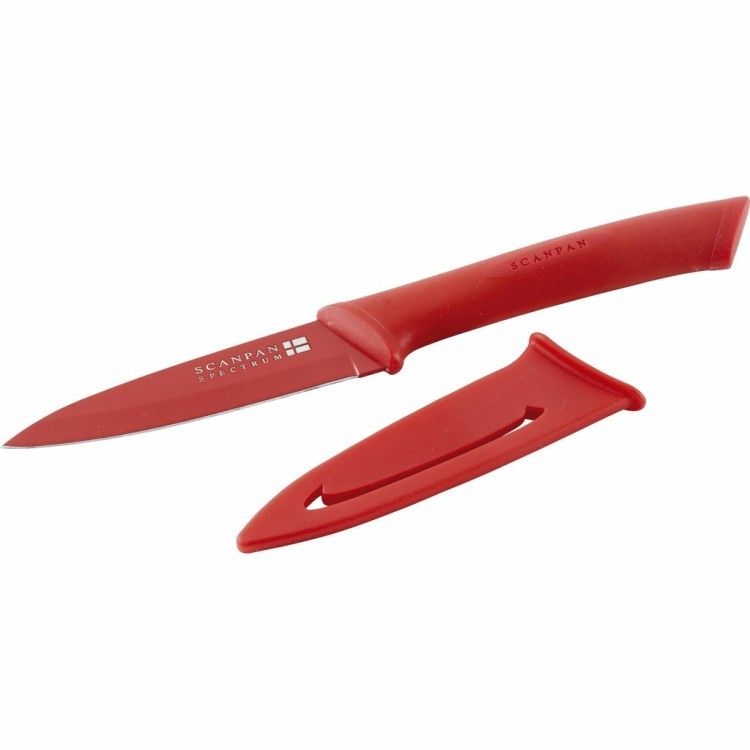 Нож кухонный 9 см, цвет красный 51879300, Металл, Red, SCANPAN