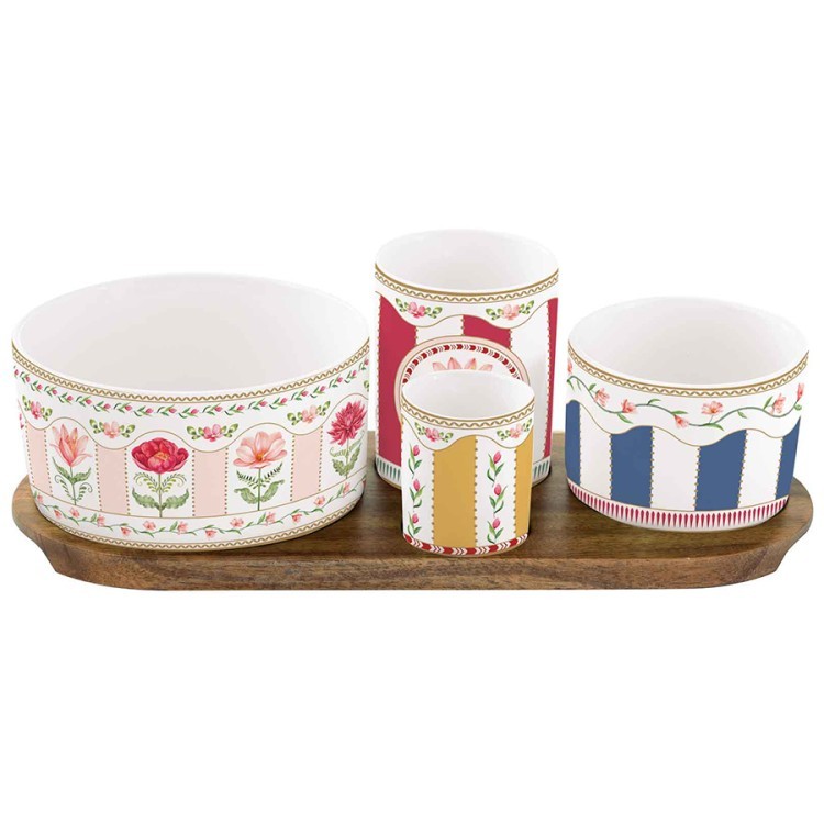 Набор для закусок flowery, 29х13, 4 пред. (80334)