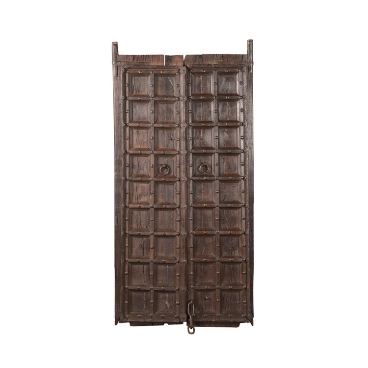 Дверь декоративная XIX век, Индия PR46440, Массив манго, natural, ROOMERS ANTIQUE